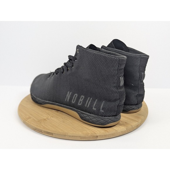 Nobull Outwork High Top Shoes Mens 12.5 Black Gum Gym Workout Athletic Sneakers - Picture 5 of 11